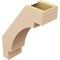 Ekena Millwork 5-inch W x 14-inch D x 18-inch H Merced Rough Cedar Woodgrain TimberThane Knee Brace, Primed BRCUR05X14X18MRCRCPR - alternate 3